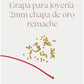 1gr Grapa 2.0mm Chapa de Oro  (80pz x gramo)