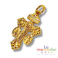 1 pz Cruz del Perdón Chapa de Oro 14k