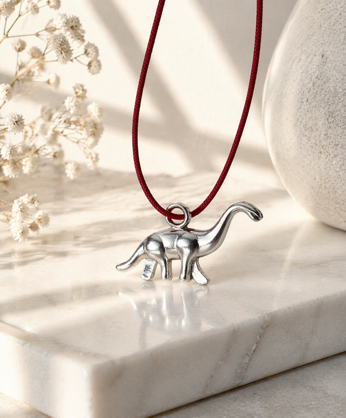 3 pz Dije Dinosaurio Brontosaurio/ Cuello largo Pewter- Plateado 🦕