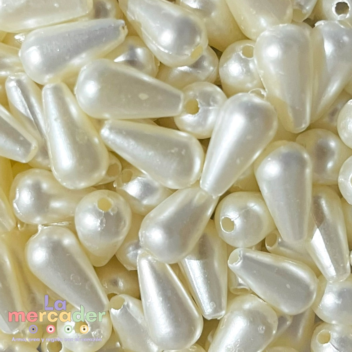 Gotas Aperladas Acrílicas 8x14 mm para Bisutería | 100 pz o 250 g