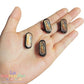 4 piezas Cuenta de Madera Virgen de Guadalupe con Resina Doble Vista 25mm | para Rosarios y Bisutería Religiosa