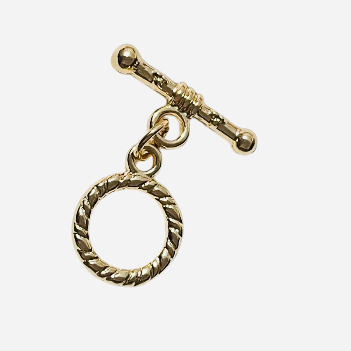 Broche tipo “T” Chapa de Oro 12mm
