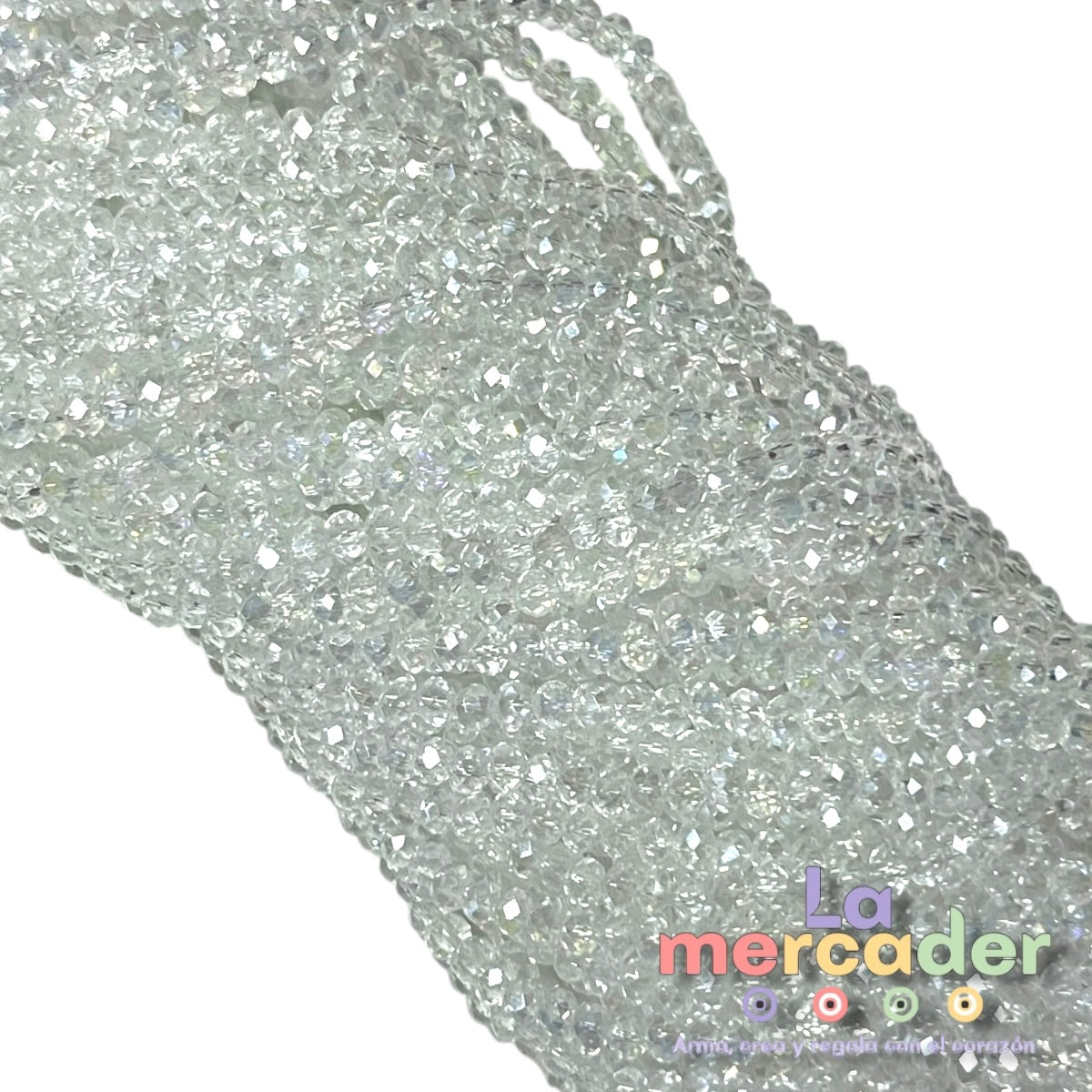 Cristal Facetado #2 (2mm) para Pulseras y Collares | 148-158 Piezas