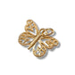 1 pz Dije Mariposa Calada Chapa de Oro