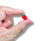 3pz Dije Chile Moreno Chapa de Oro Esmaltada