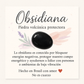 Ombliguera de protección de obsidiana.