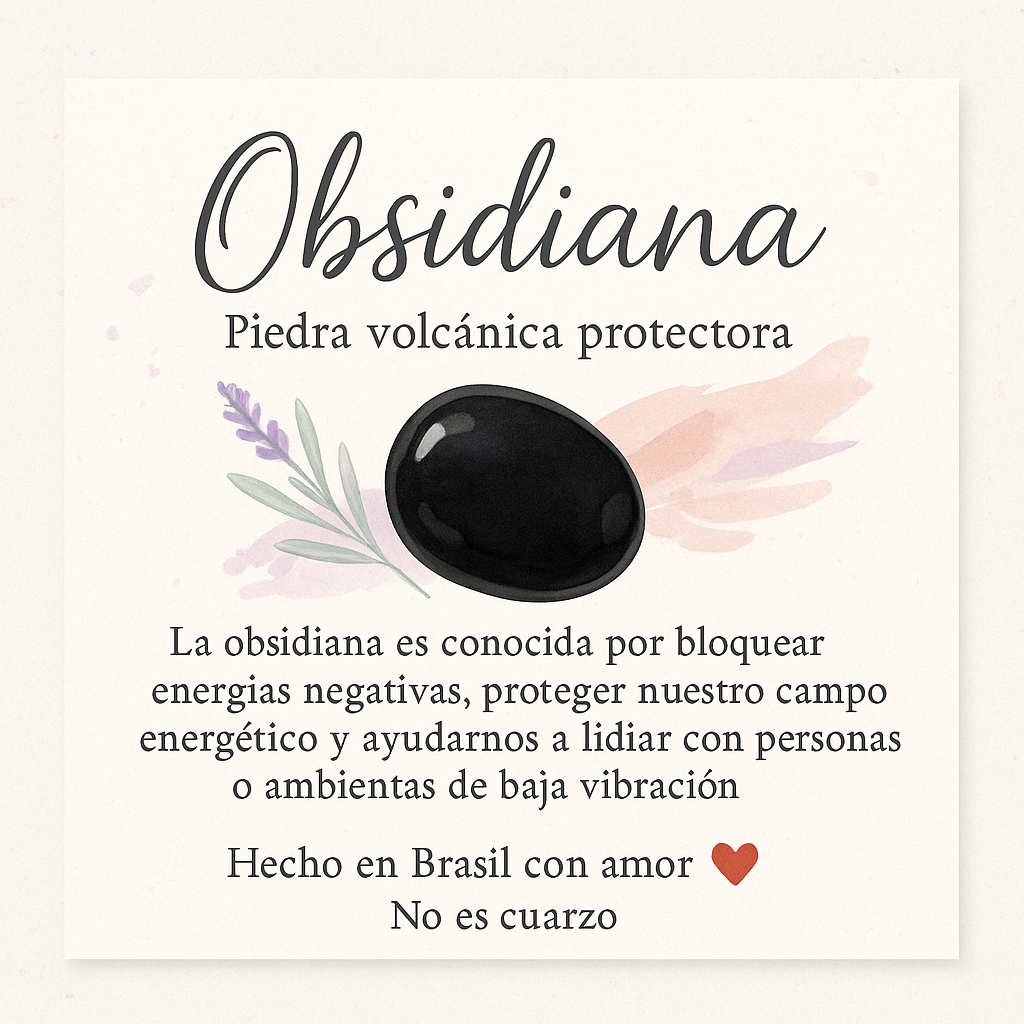 Ombliguera de protección de obsidiana.