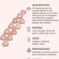 1 Tira Corazones de Aventurina Rosa 10 pz