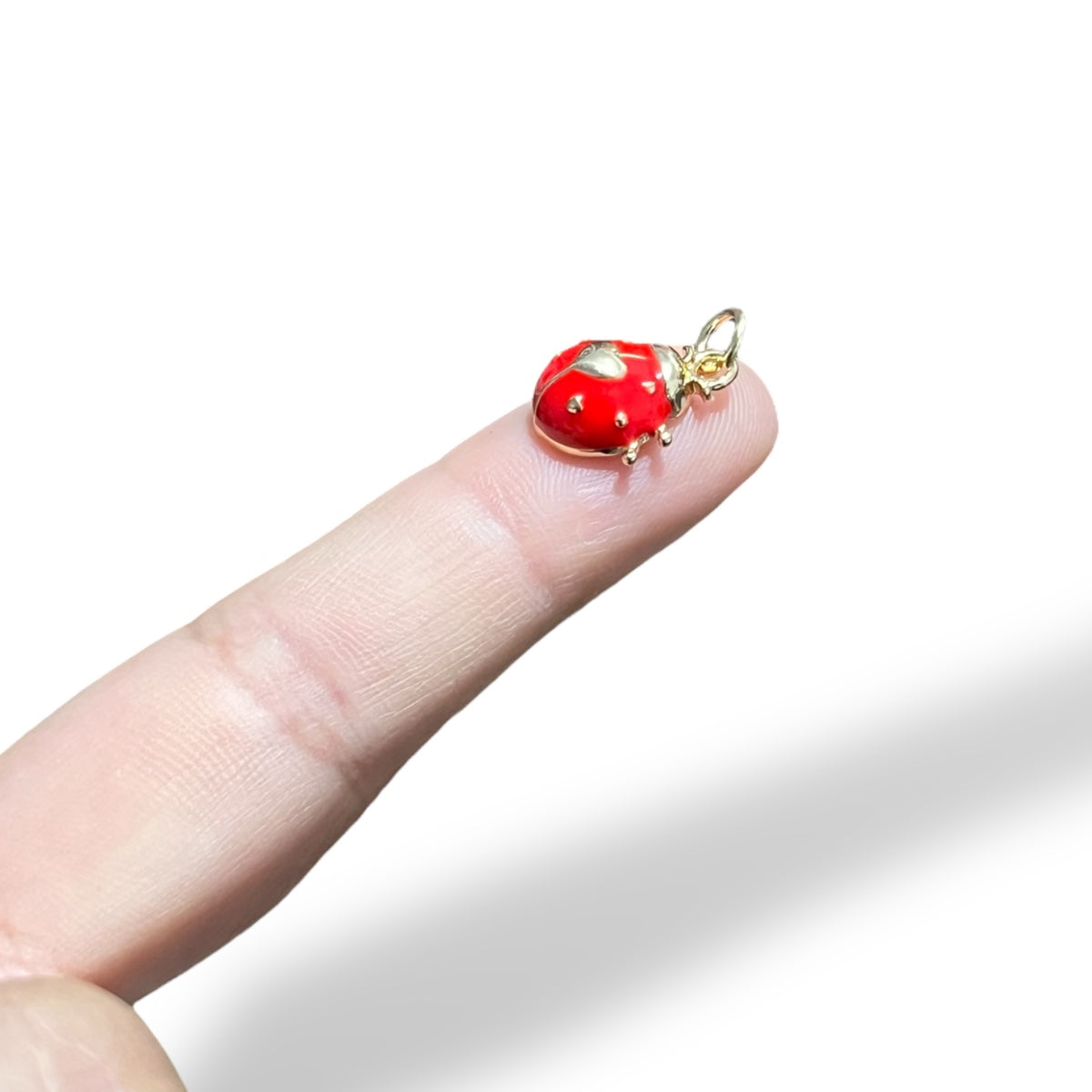 1 Dije Mariquita 1.5cm esmaltado
