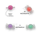 50 pz cuentas candy acrílicas colores para bisutería y manualidades