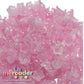100 pz Flores Acrílicas 12 mm para Bisutería |  Rosa Translúcido y Aperlado Marfil