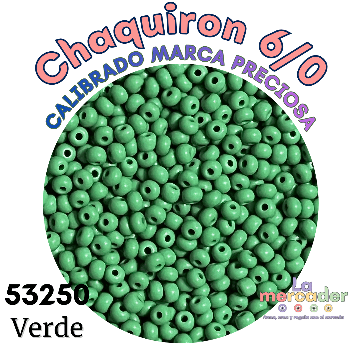 10 gramos de Chaquirón Calibrado 6/0 Marca Preciosa