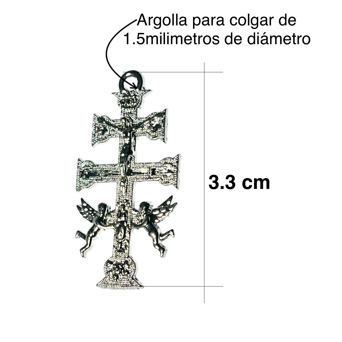 10 pz de Cruz de Caravaca plata