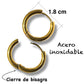 1 Par Arracada mini Acero Inoxidable