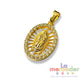 Medalla Virgen de Guadalupe con Circonias, Chapa de Oro