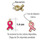 2pz dije Lazo Rosa Chapa de Oro