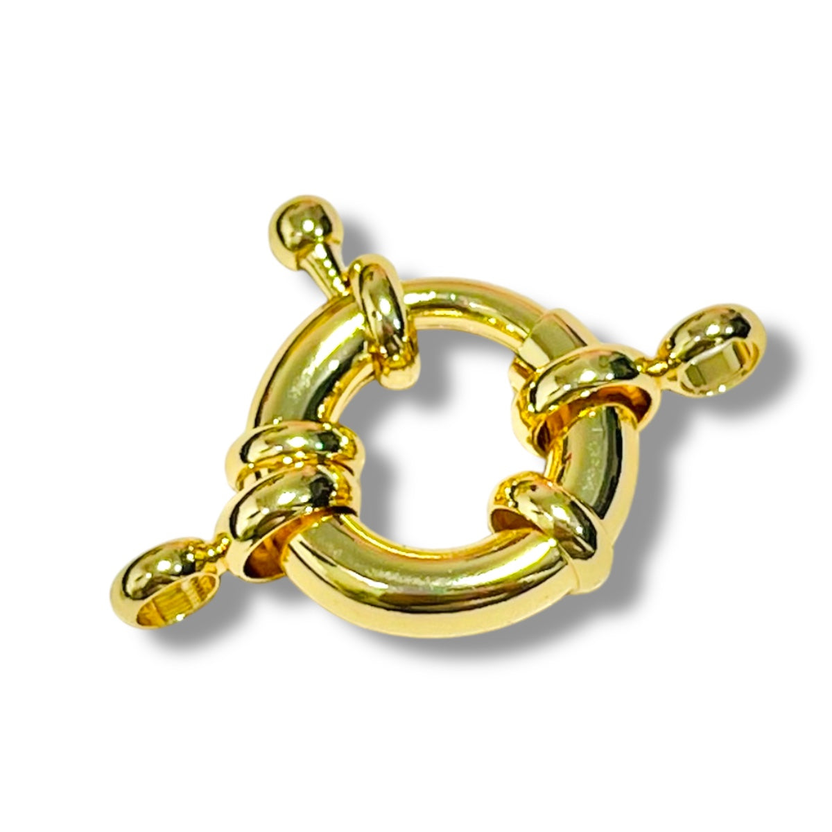 1 pz Broche Marinero chapa de oro 15mm