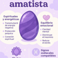 1 Tira de amatista natural – Cuentas redondas para bisutería energética