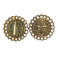 20 pz Medalla para bordar San Benito 2cm