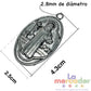 1 medalla Oval de San Benito 4.3cm