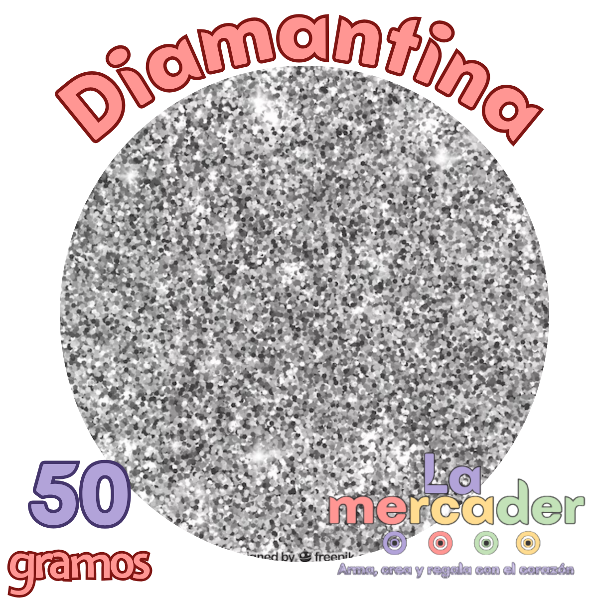 50 gr Diamantina para manualidades