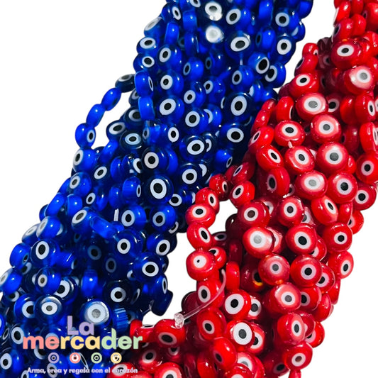 1 Tira Ojos Turcos Planos Resina #6