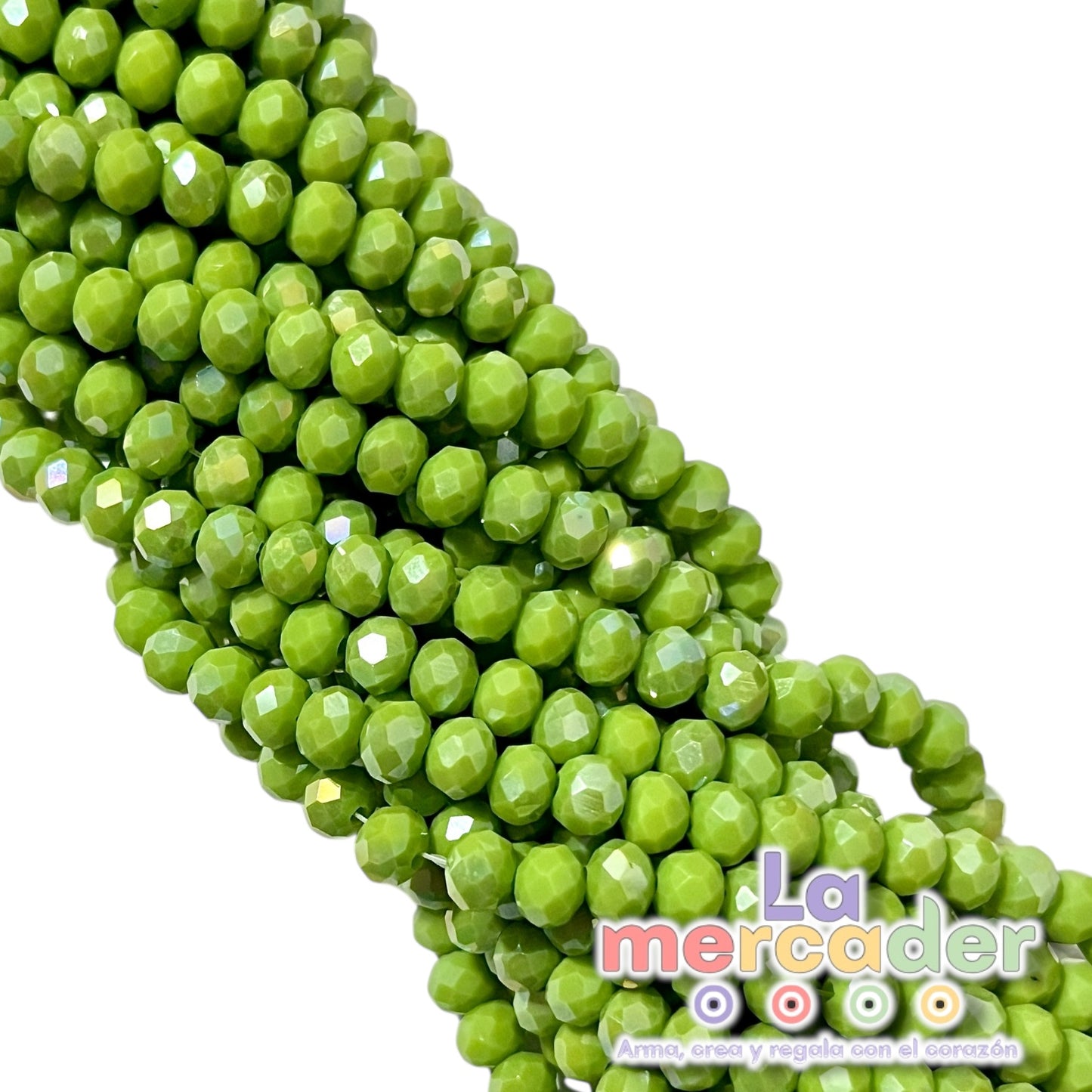 1 Tira Cristal Checo Facetado #6, Joyería, Tira 80 A 85 Pz