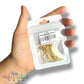 Alfileres de Acero Inoxidable Dorado 3.5 cm x 0.6 mm | Paquete 50 pzs para Bisutería