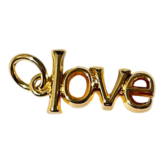1pz Dije Love Chapa de Oro