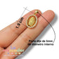 Medalla Virgen de Guadalupe con Circonias, Chapa de Oro