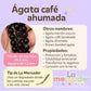 1 Tira Ágata Café Bandeada, #6 Ahumada, Piedra Natural (60pz)