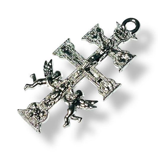 10 pz de Cruz de Caravaca plata