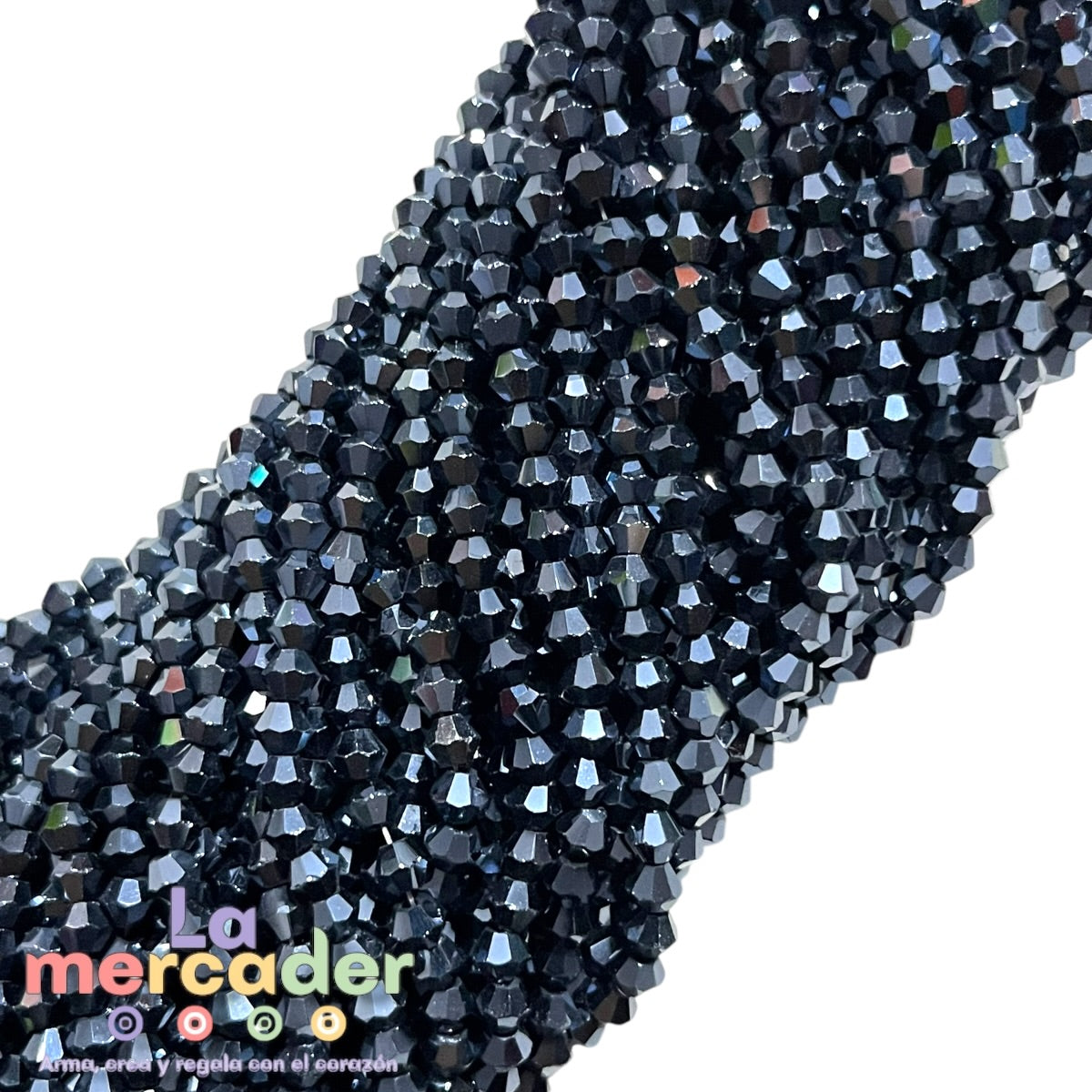 Cristal Bicono 4mm  | Tira de 75–78 Piezas | Colores Vibrantes para Pulseras y Collares