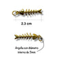 1 pz Dije de Pescado Huesitos Chapa de Oro