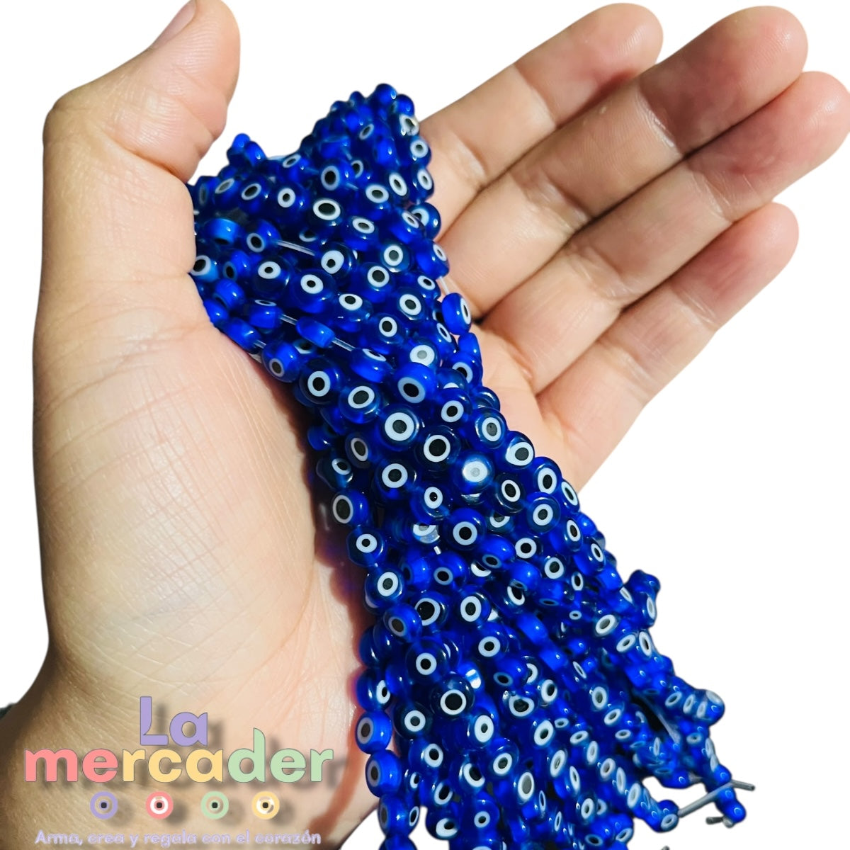 1 Tira Ojos Turcos Planos Resina #6