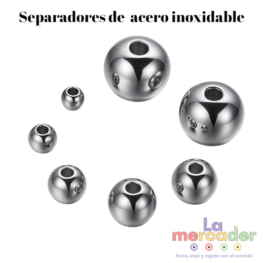 100pz separadores Acero Inoxidable