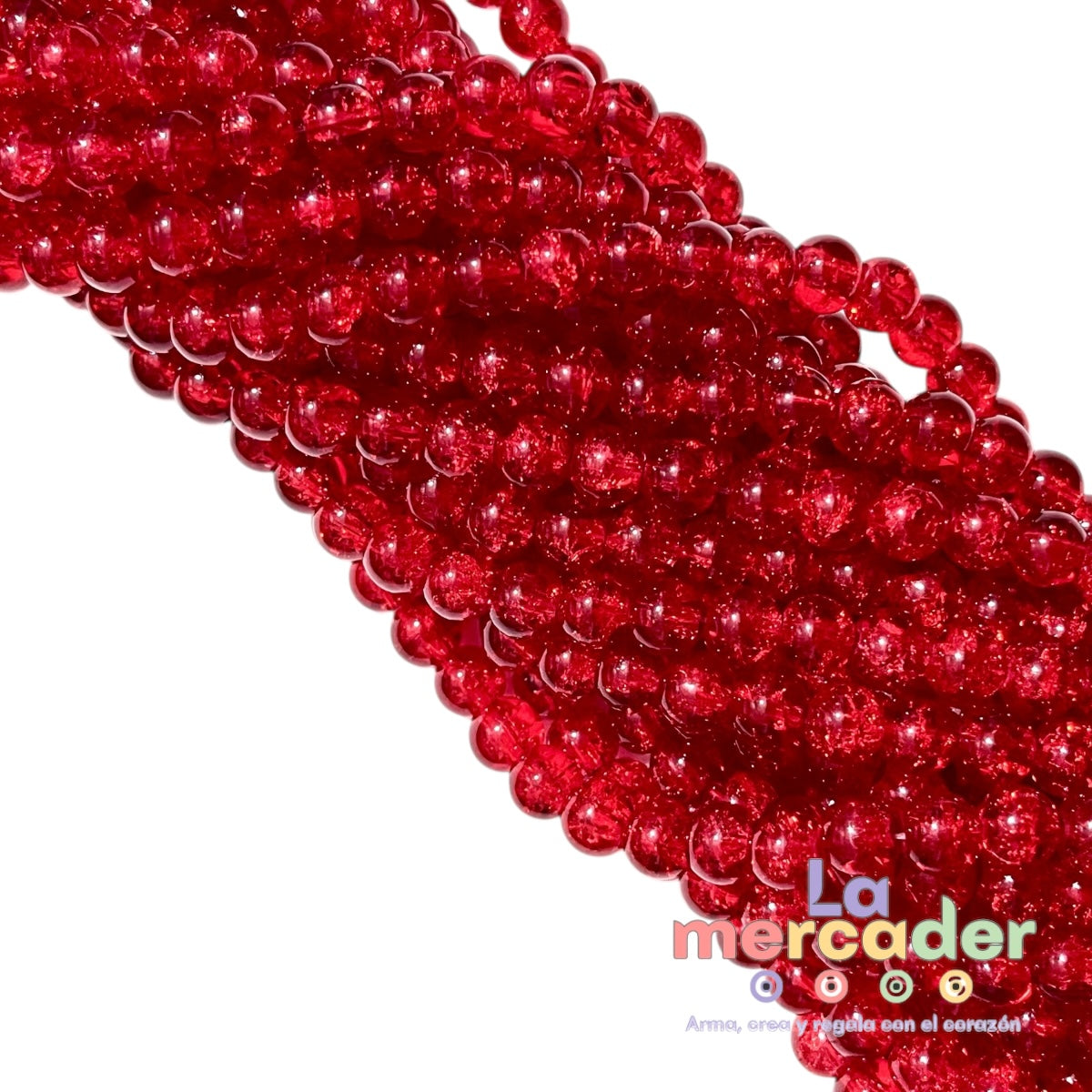 Tira Acrílico Crackle Transparente 8 mm (50pz)