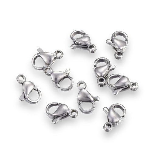 10 pz Perico Acero Inoxidable - broche terminal