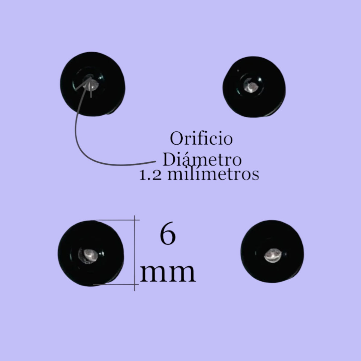 1 mazo de 10 tiras Onyx Brilloso 6 milímetros