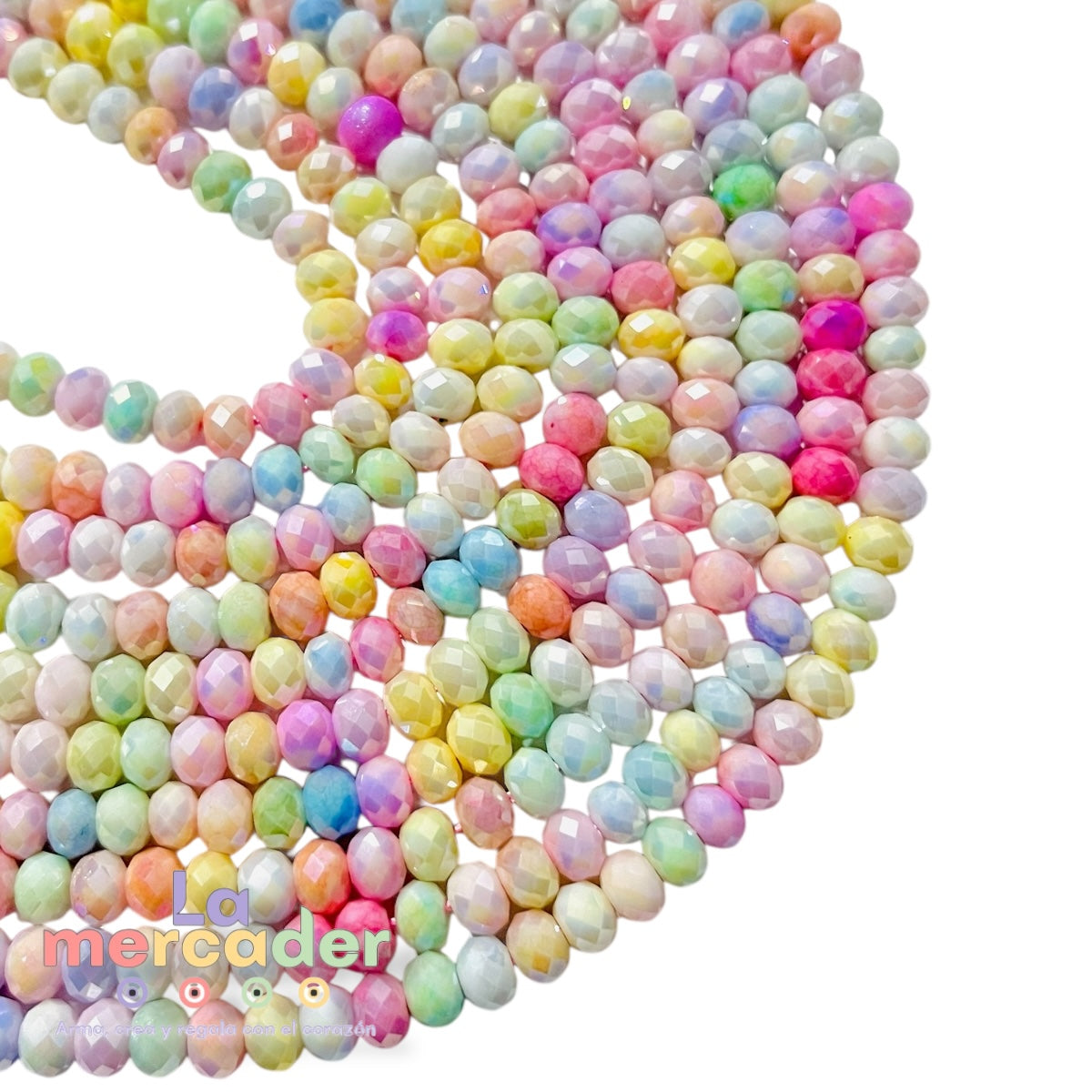 1 Tira de Cristal Premium Multicolor Candy Pastel