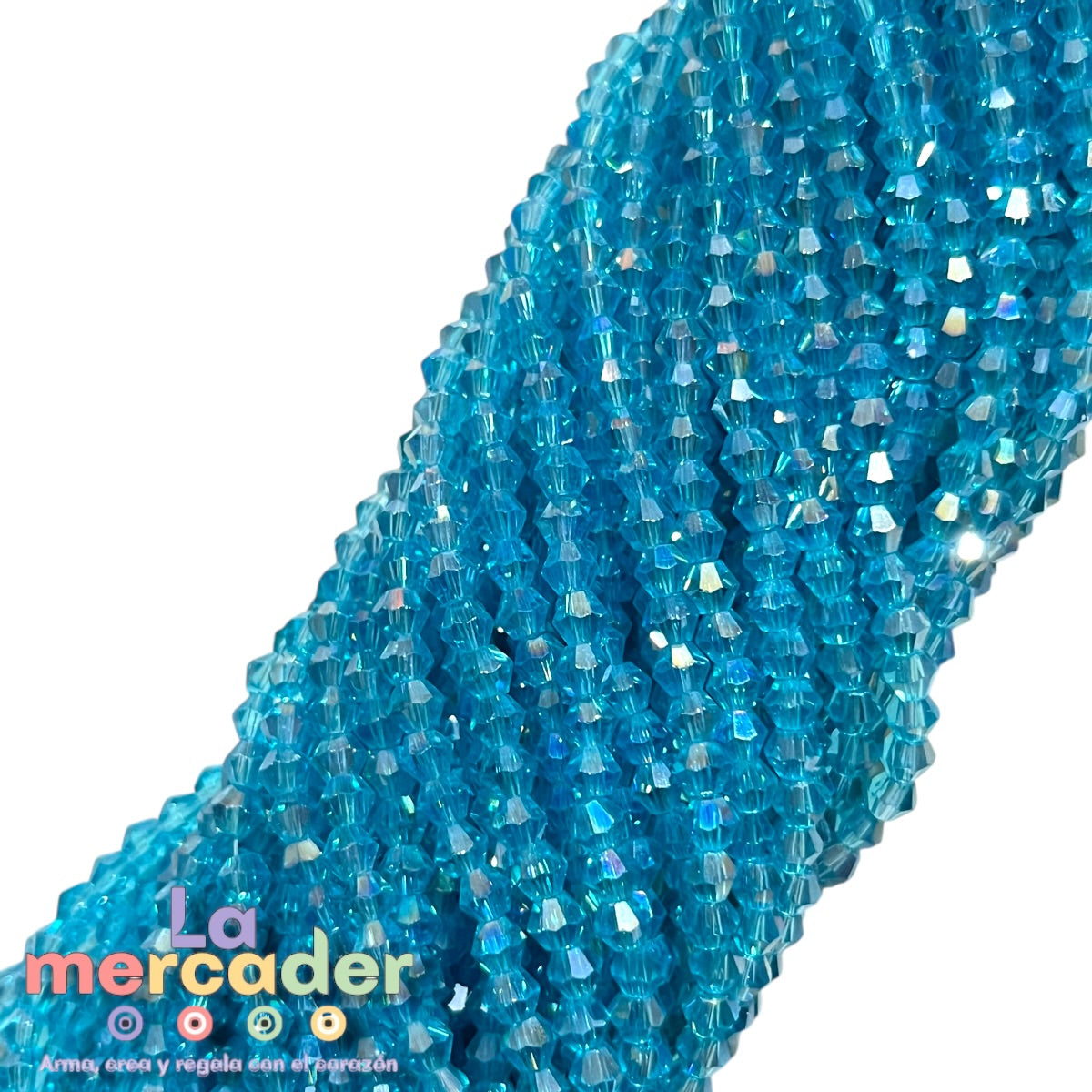 Cristal Bicono 4mm  | Tira de 75–78 Piezas | Colores Vibrantes para Pulseras y Collares