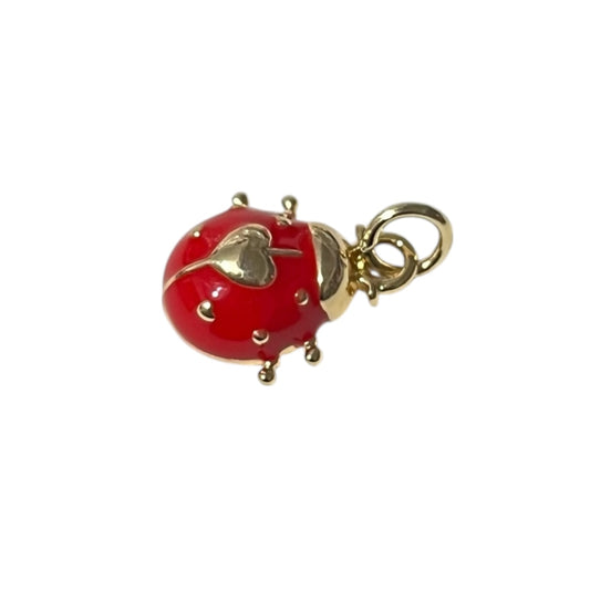 1 Dije Mariquita 1.5cm esmaltado