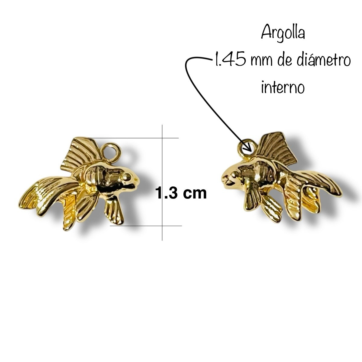 Dije de Pez Koi Dorado
