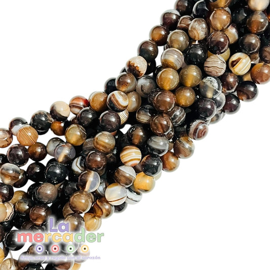 Ágata Botswana Natural – Tonos Tierra- Estabilidad & Equilibrio