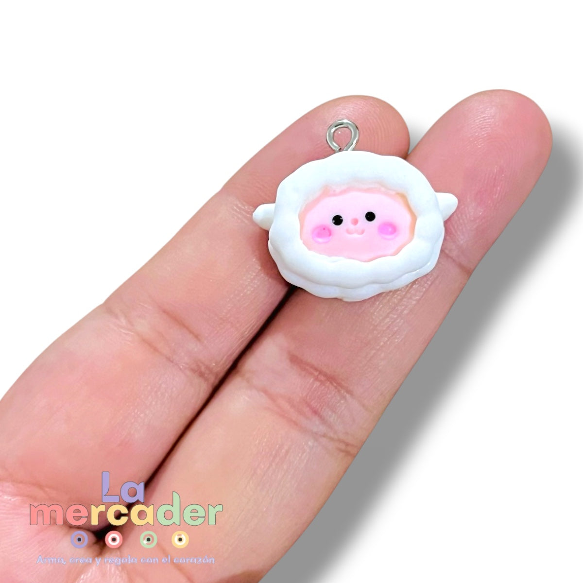 Pack de 4 Dijes Borreguito de la Abundancia de Pasta para Bisutería y Amuletos