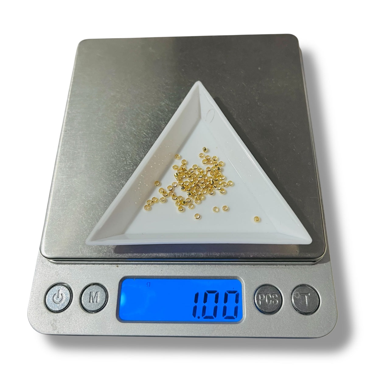 1gr Grapa 2.0mm Chapa de Oro  (80pz x gramo)