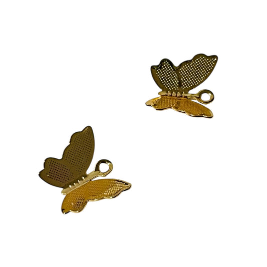 3 pz de Dije Mariposa dorada