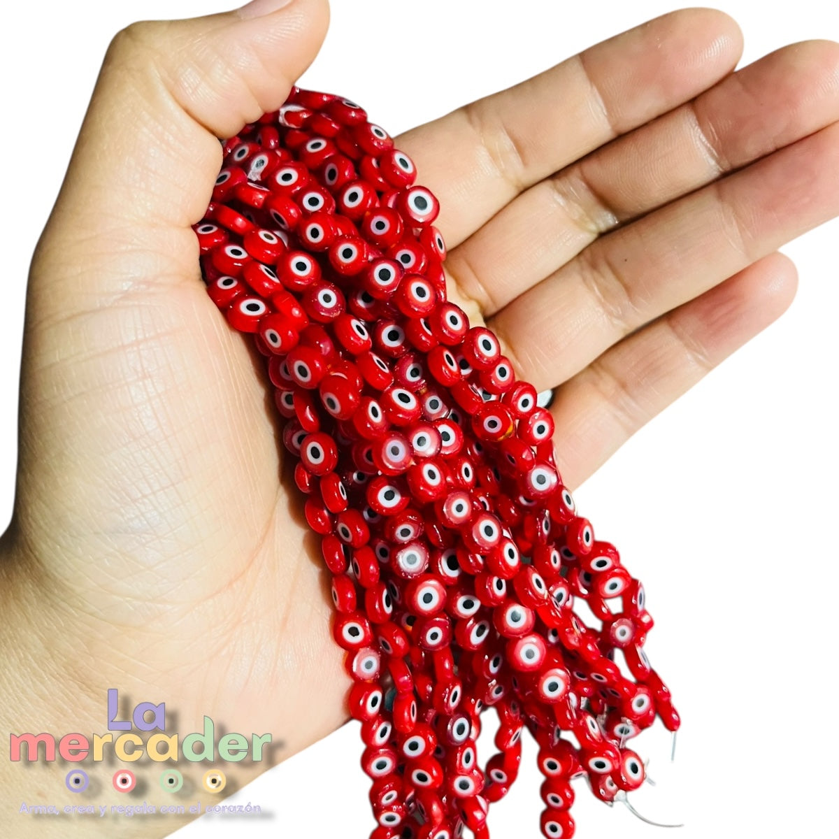 1 Tira Ojos Turcos Planos Resina #6