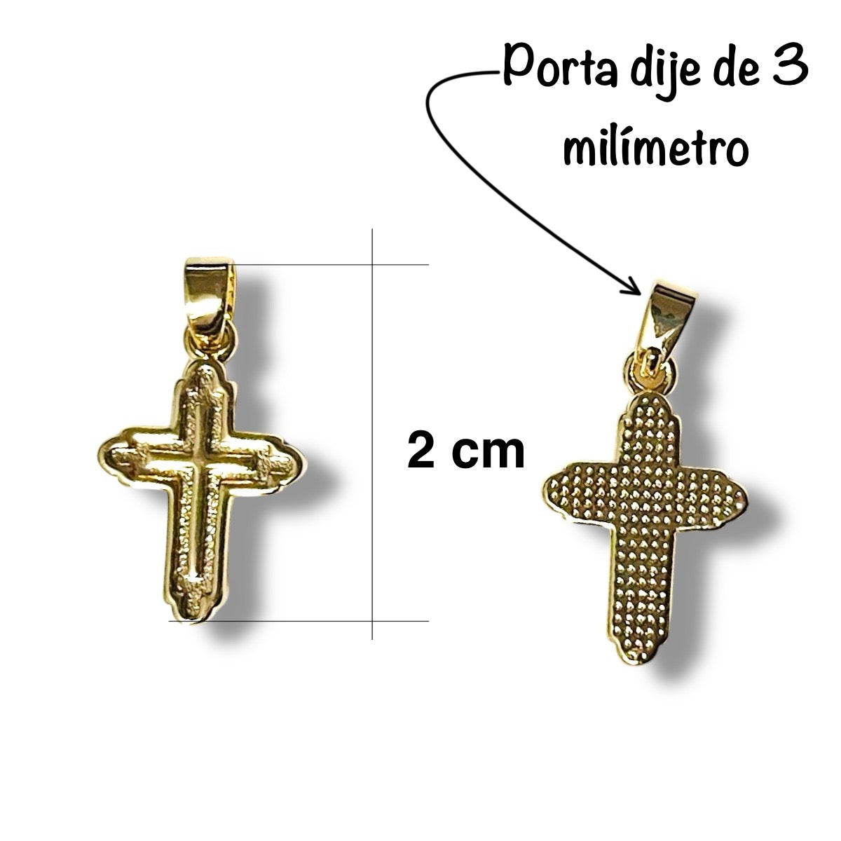 1 Dije Cruz Barroca 2cm