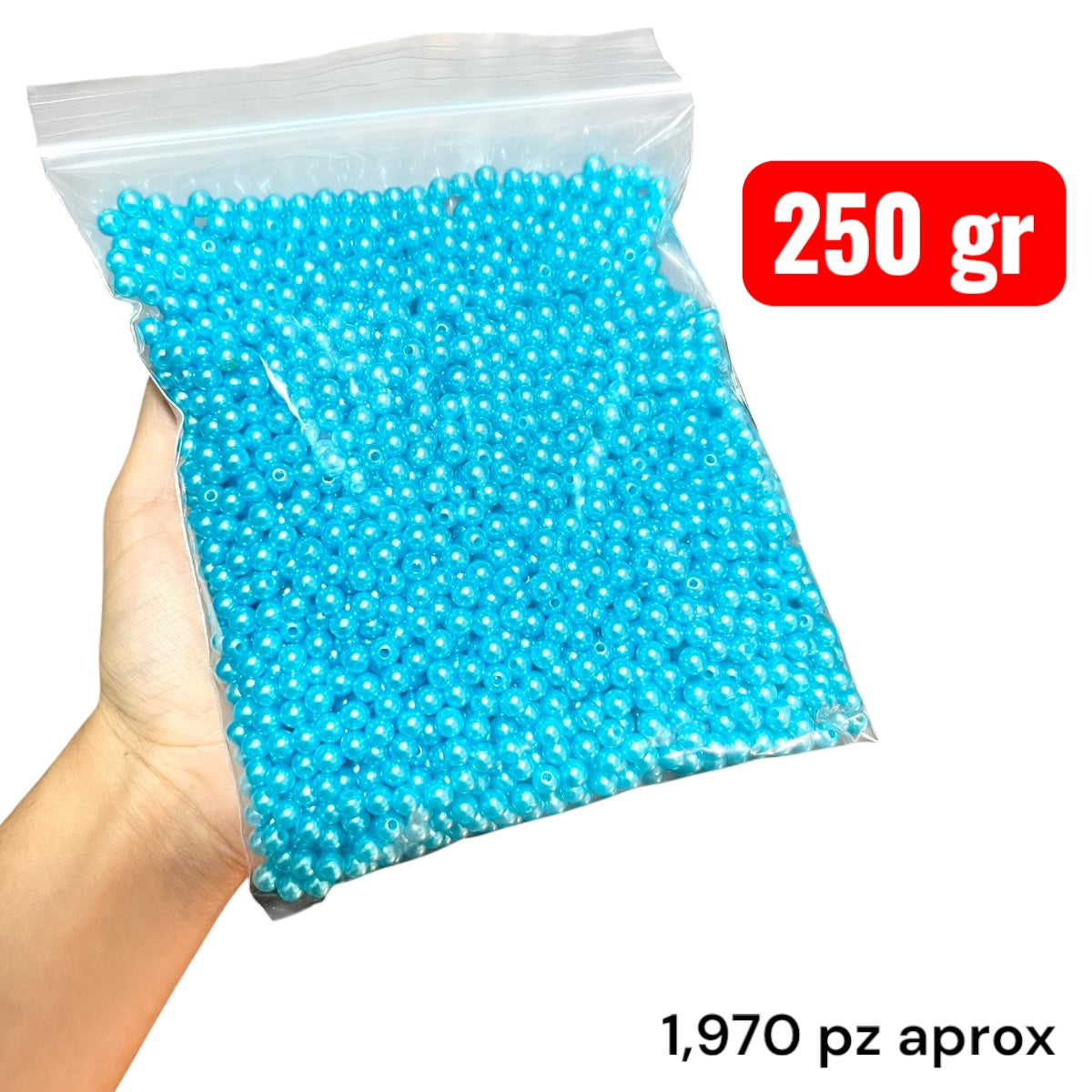 250 gr Perla sintética #6 en colores